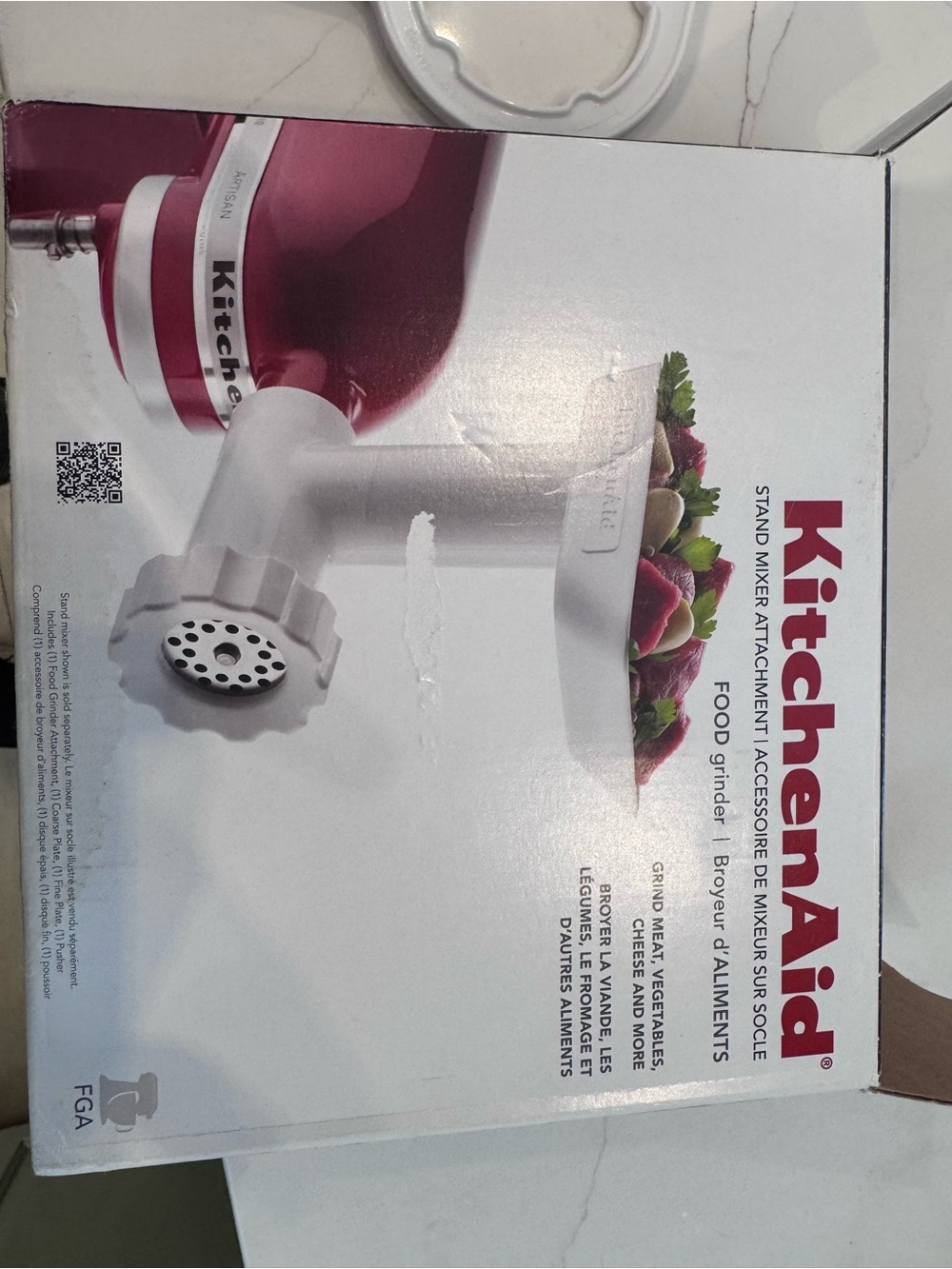 KitchenAid Stand Mixer Food Grinder Attachment